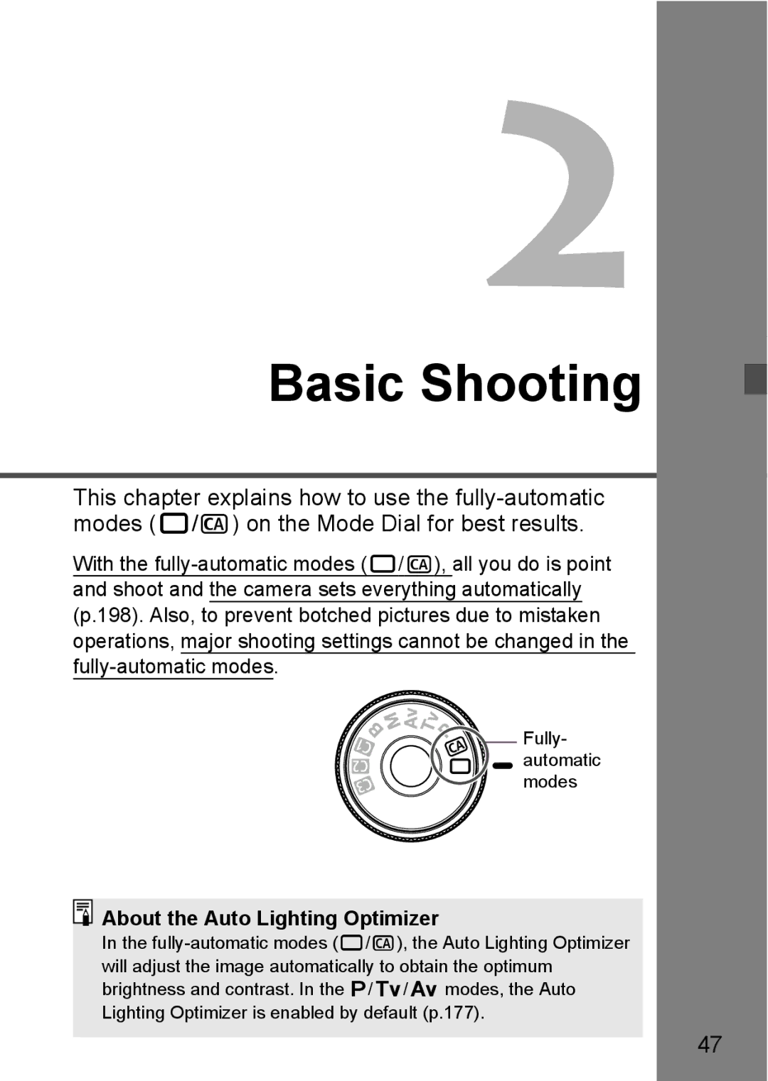 Canon EOS 5D instruction manual Basic Shooting, About the Auto Lighting Optimizer 