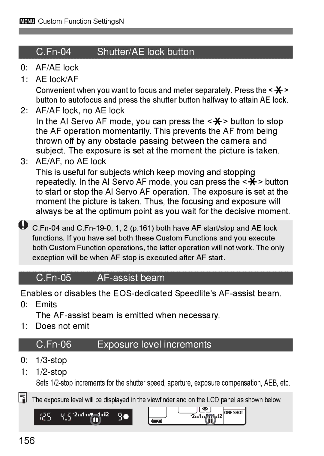 Canon EOS 5D instruction manual 156 