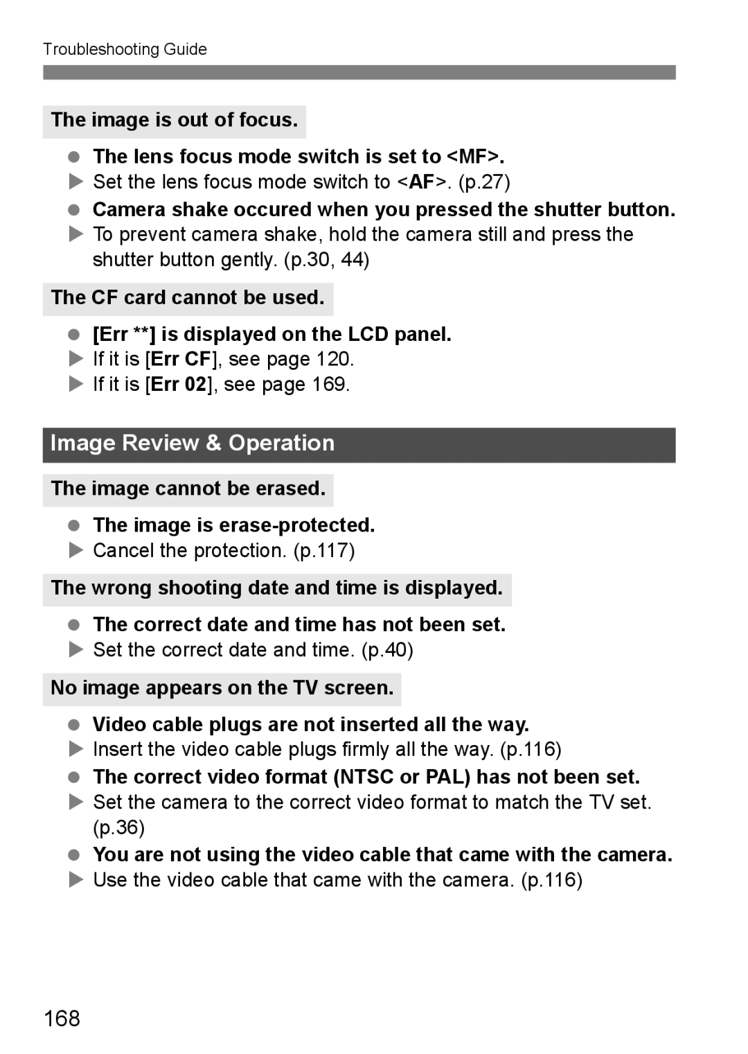 Canon EOS 5D instruction manual 168 