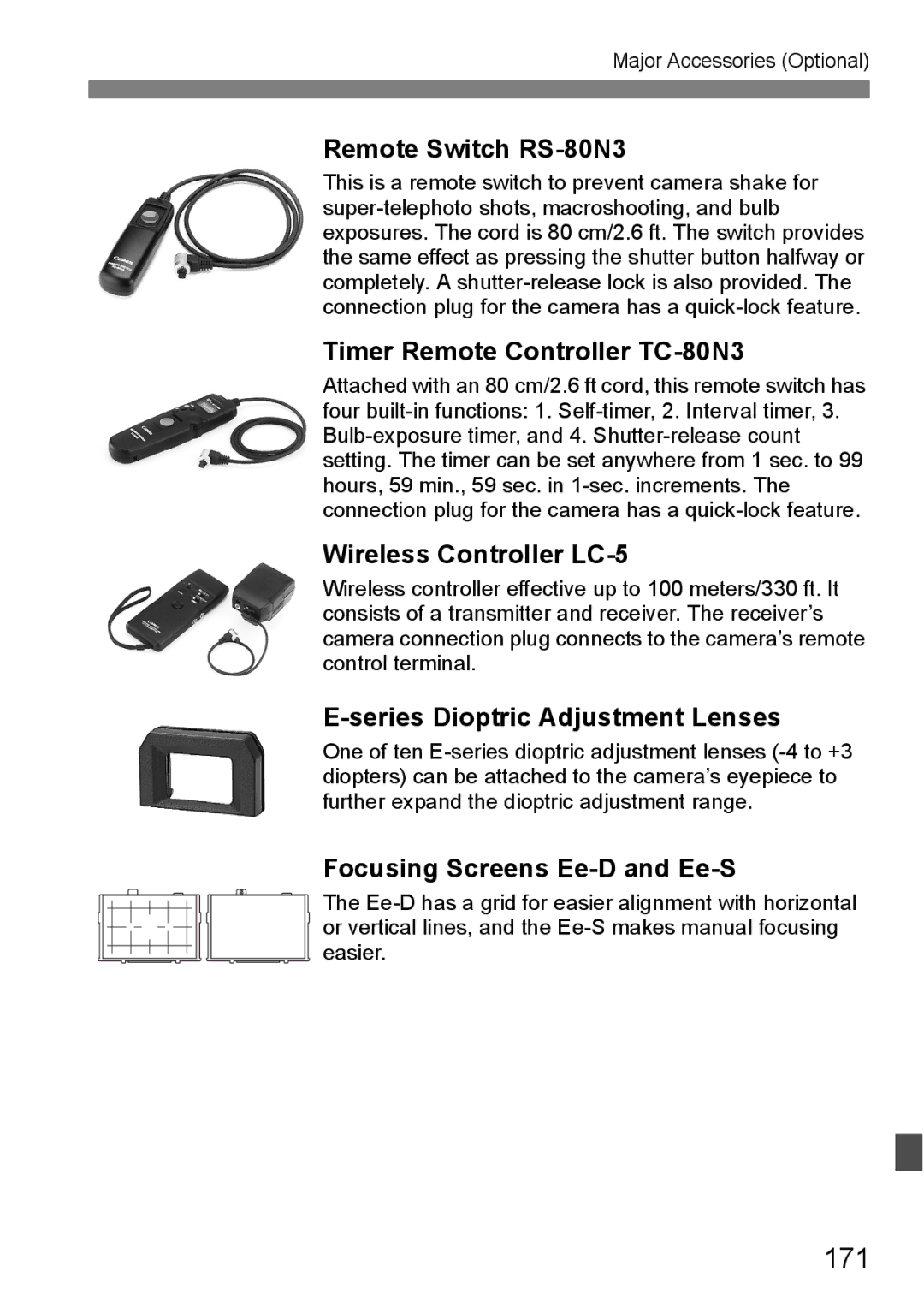 Canon EOS 5D instruction manual 171 