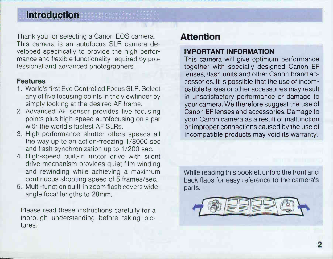 Canon EOS 5QD manual 