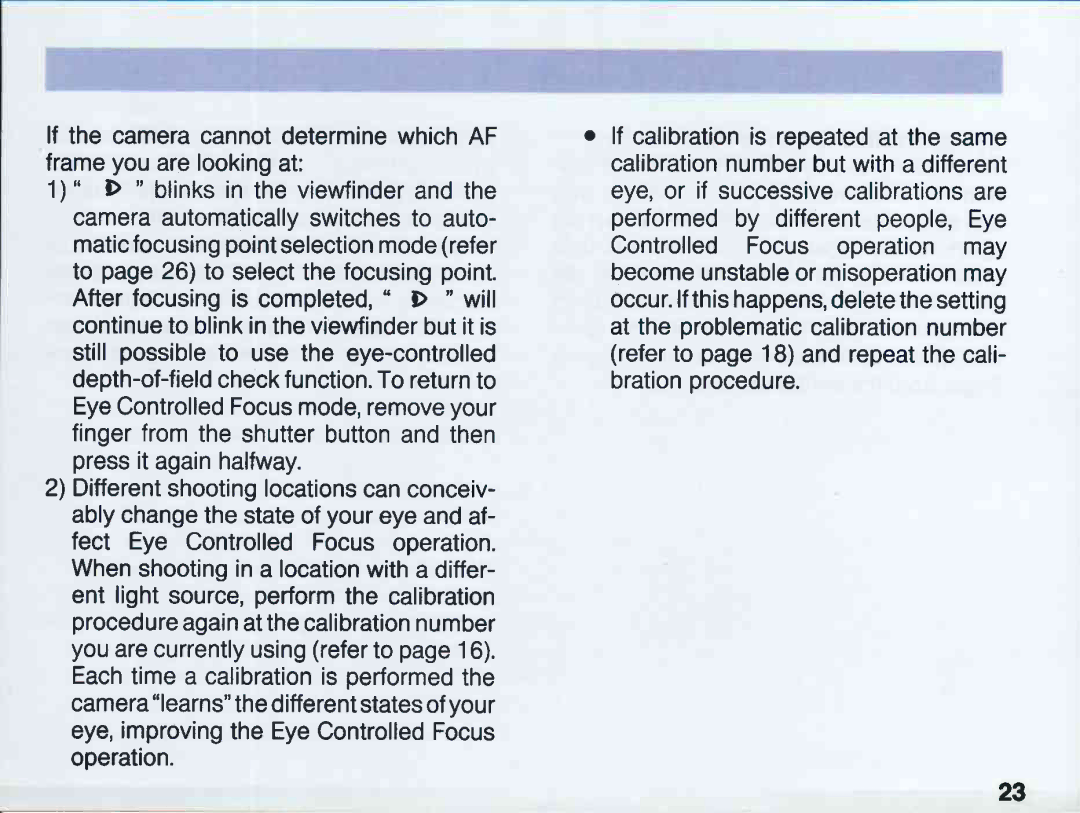 Canon EOS 5QD manual 