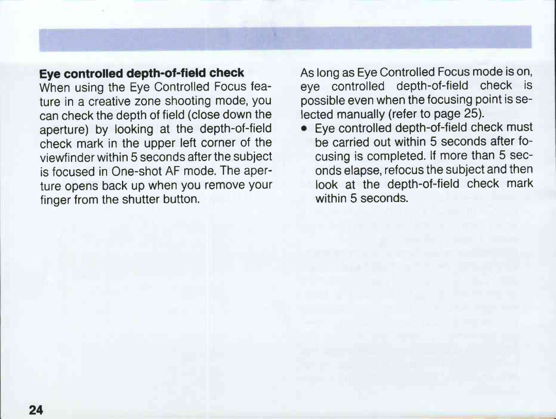 Canon EOS 5QD manual 