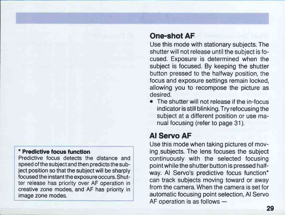Canon EOS 5QD manual 