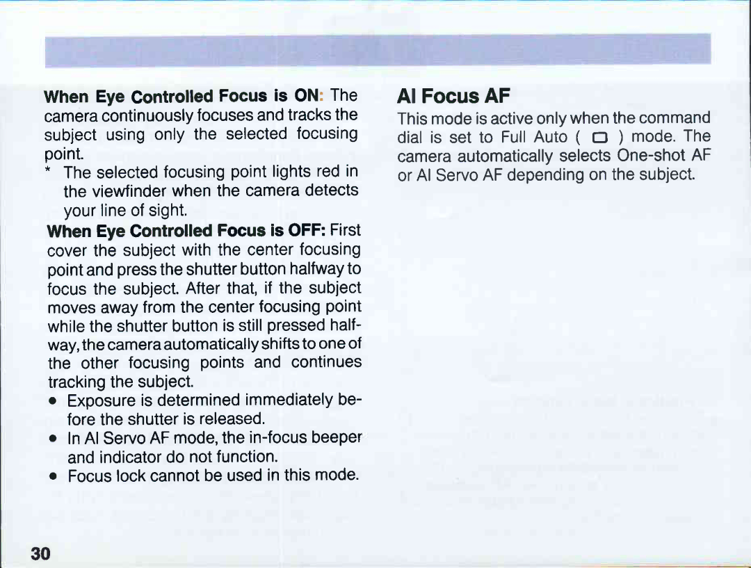 Canon EOS 5QD manual 