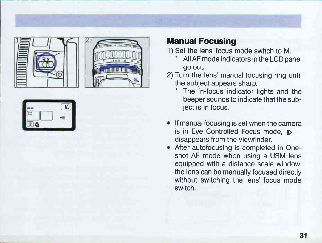 Canon EOS 5QD manual 