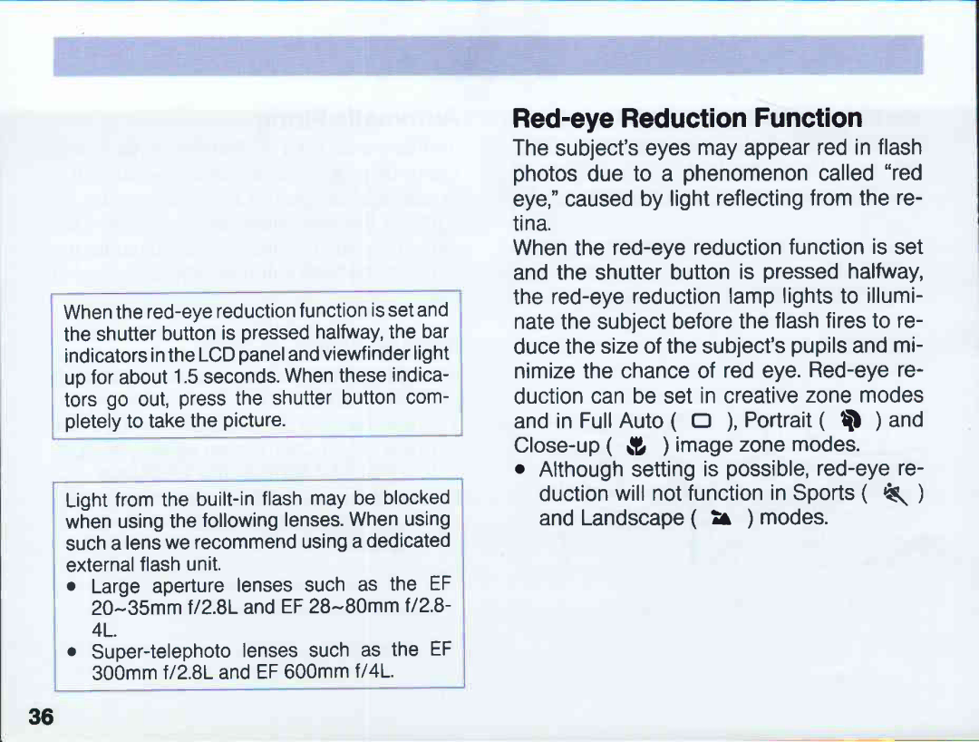 Canon EOS 5QD manual 