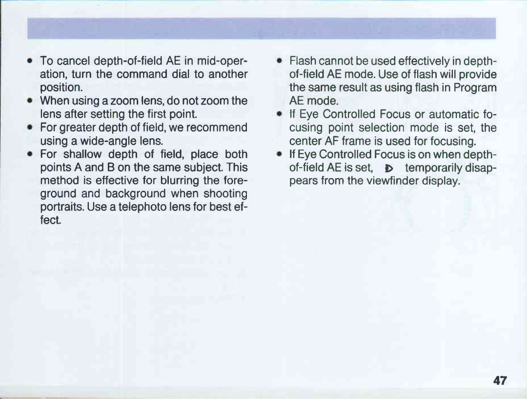 Canon EOS 5QD manual 