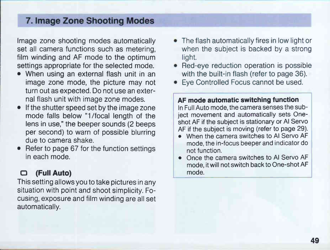 Canon EOS 5QD manual 