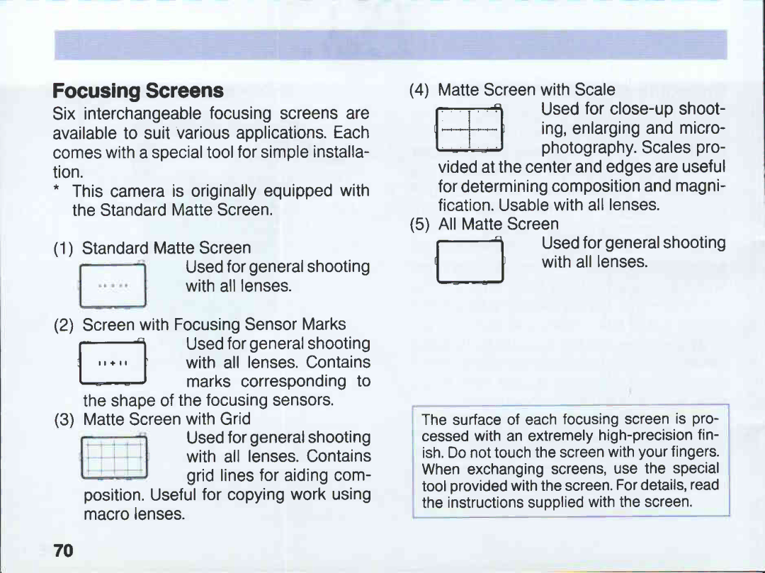 Canon EOS 5QD manual 