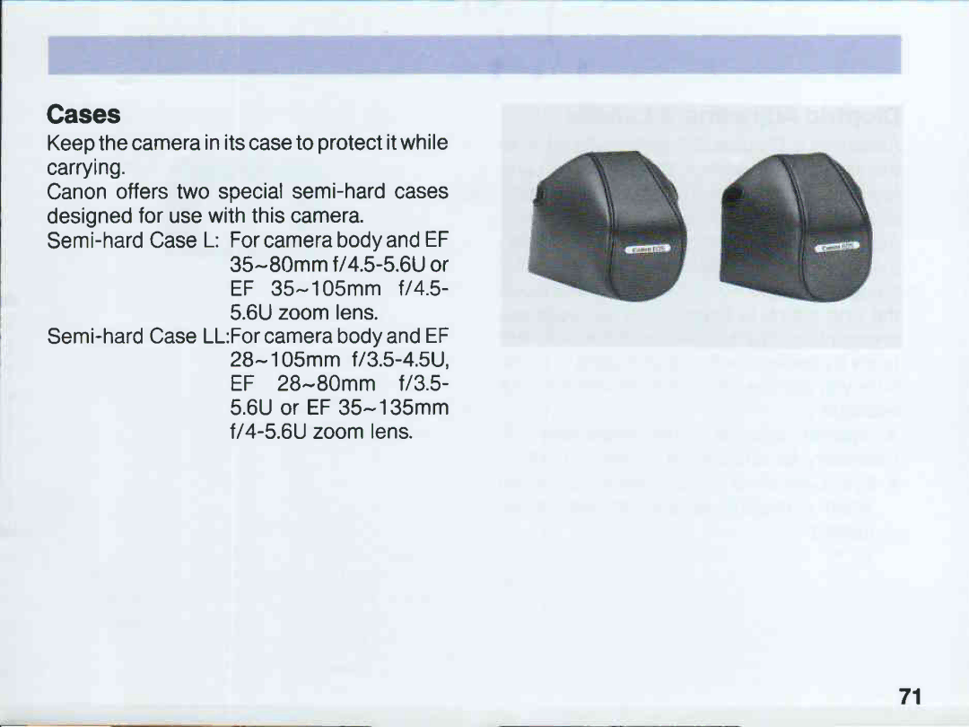 Canon EOS 5QD manual 