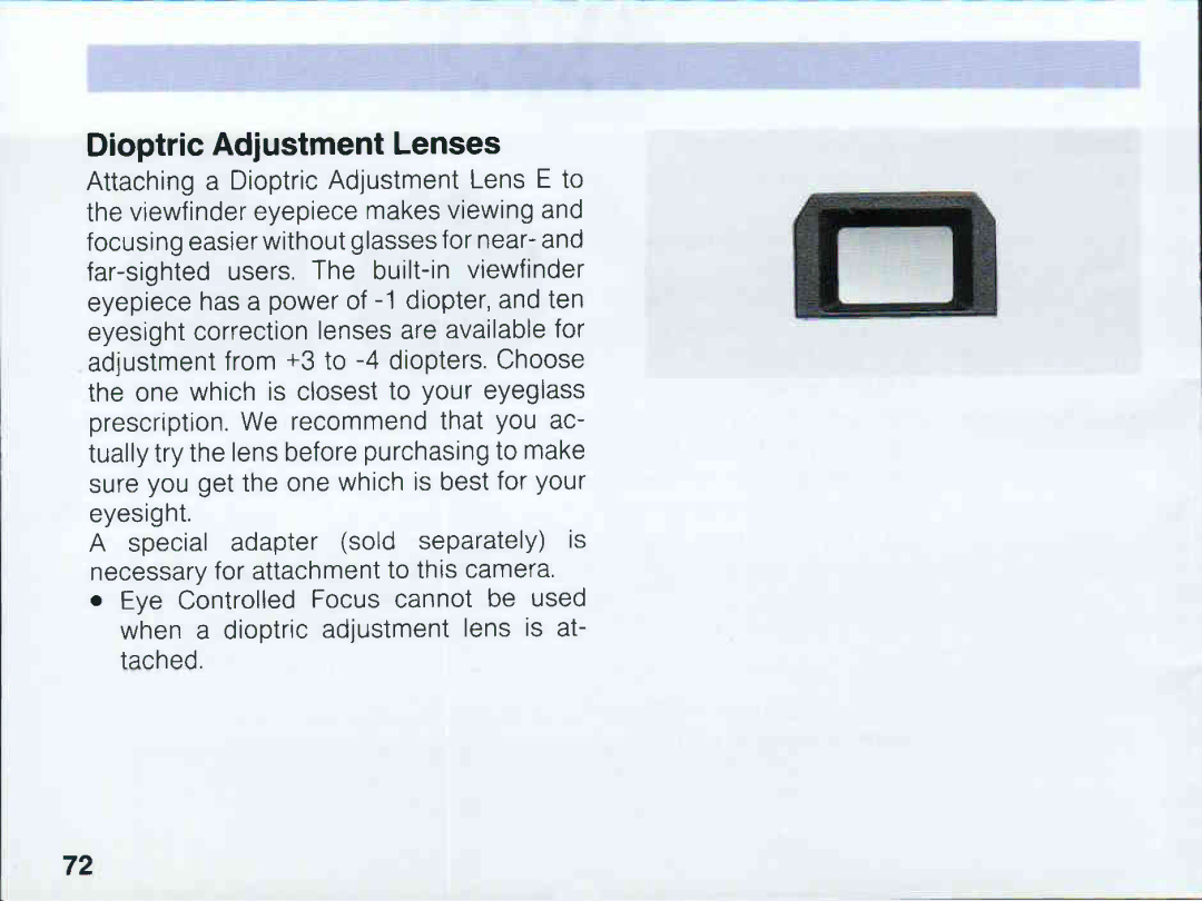 Canon EOS 5QD manual 
