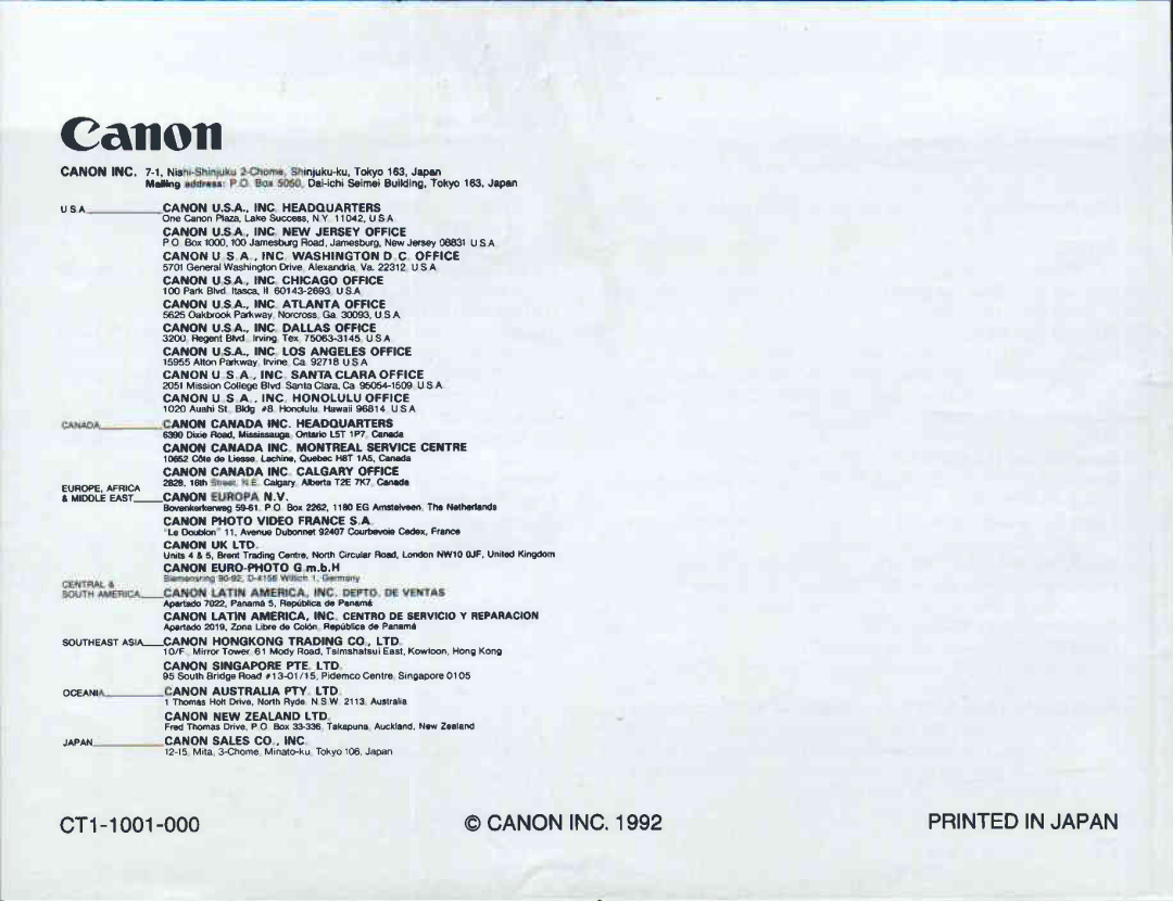 Canon EOS 5QD manual 