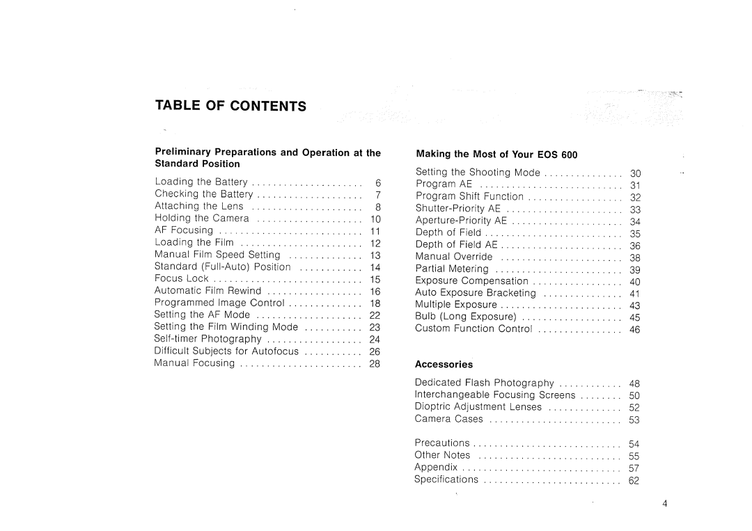 Canon EOS 600 manual 