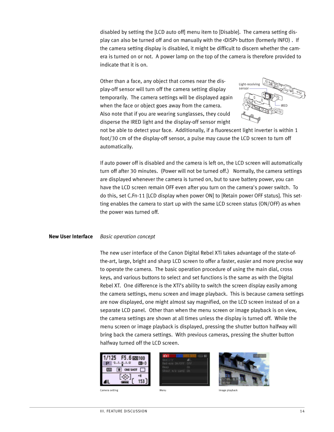 Canon EOS manual New User Interface Basic operation concept 