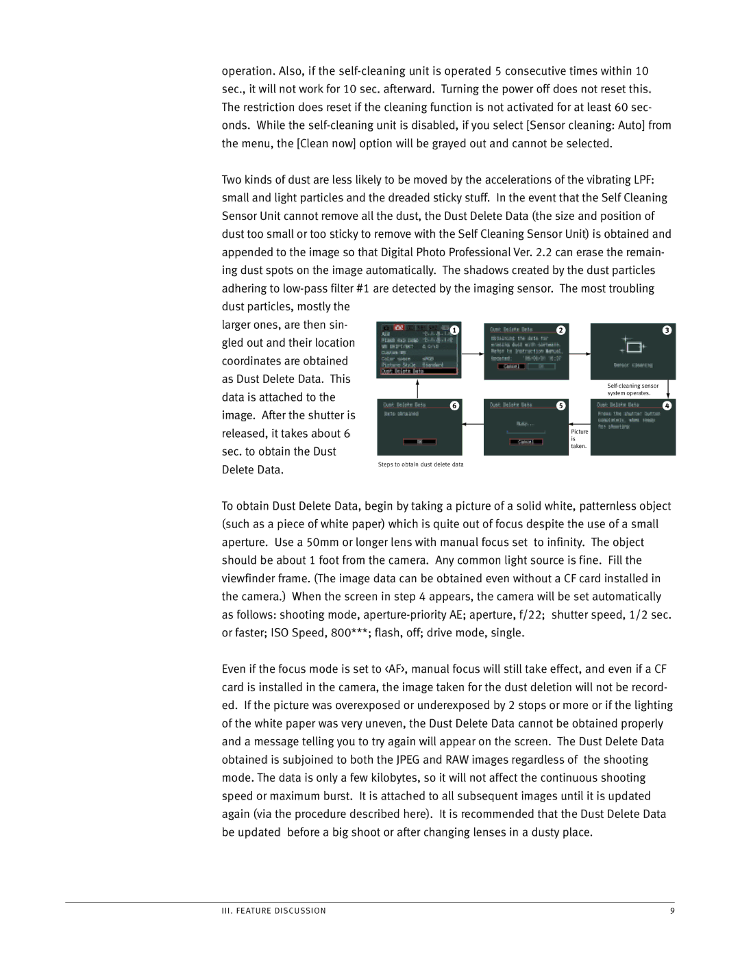 Canon EOS manual Data is attached to 