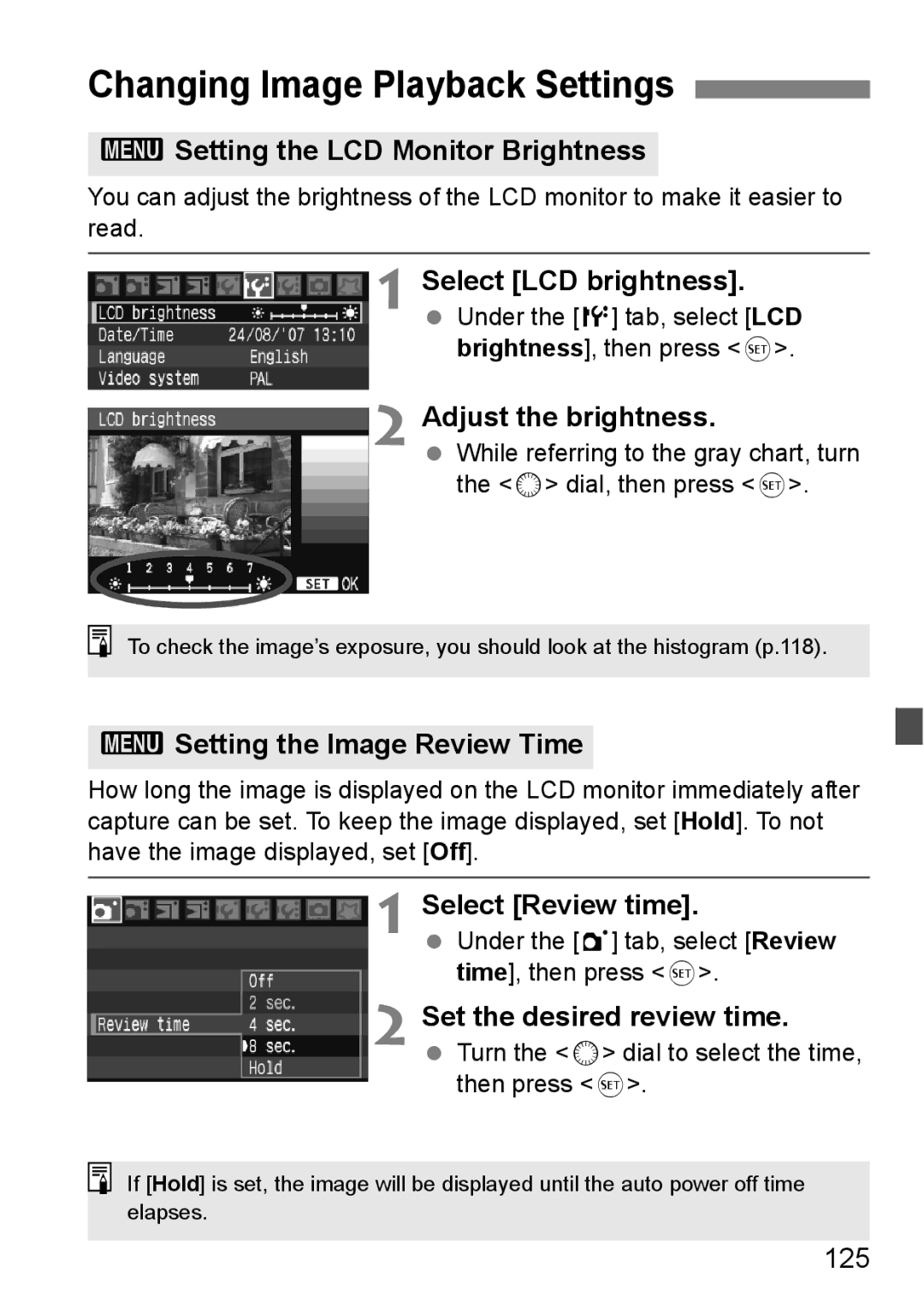 Canon EOS40D instruction manual Changing Image Playback Settings 