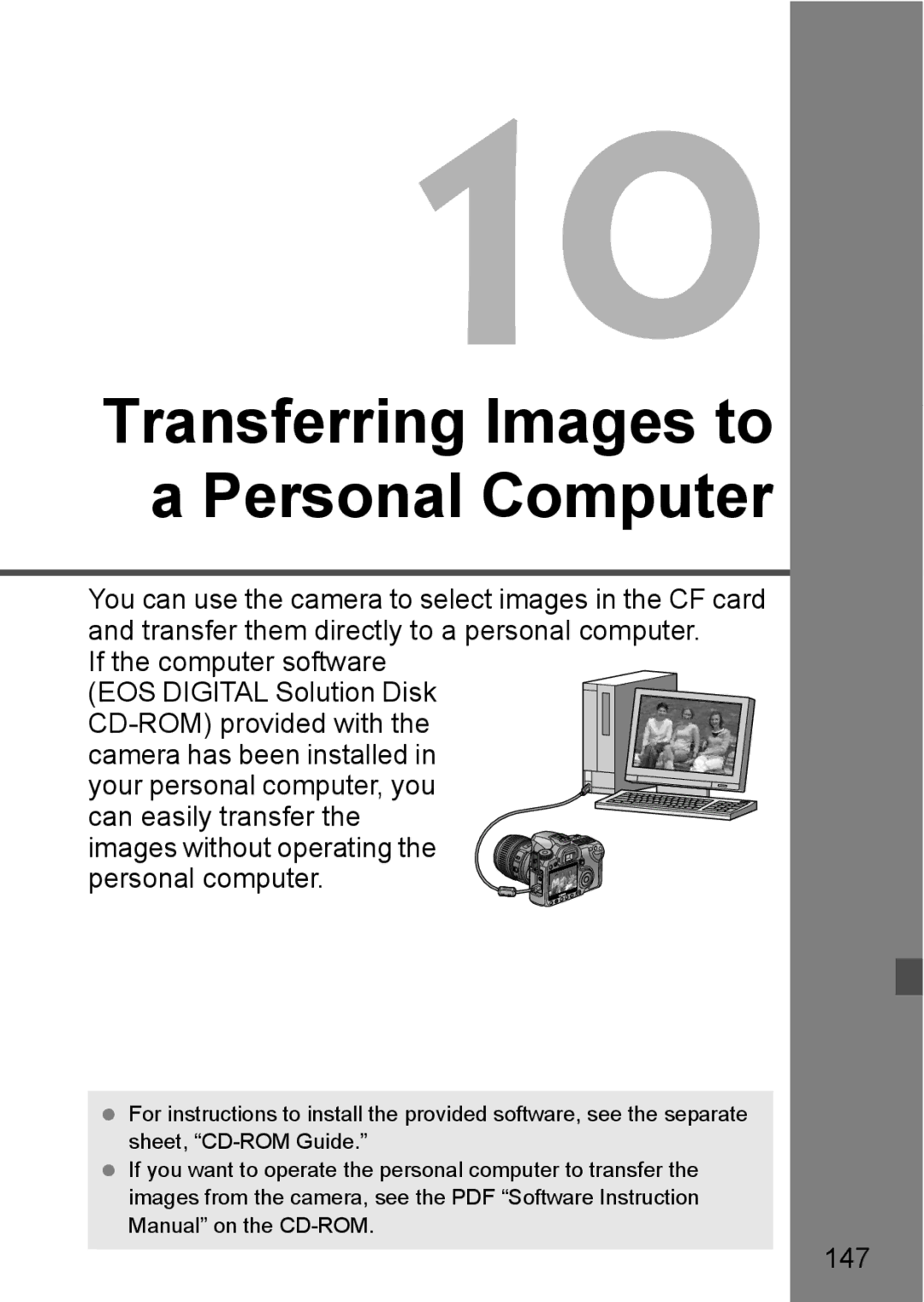 Canon EOS40D instruction manual Personal computer, 147 