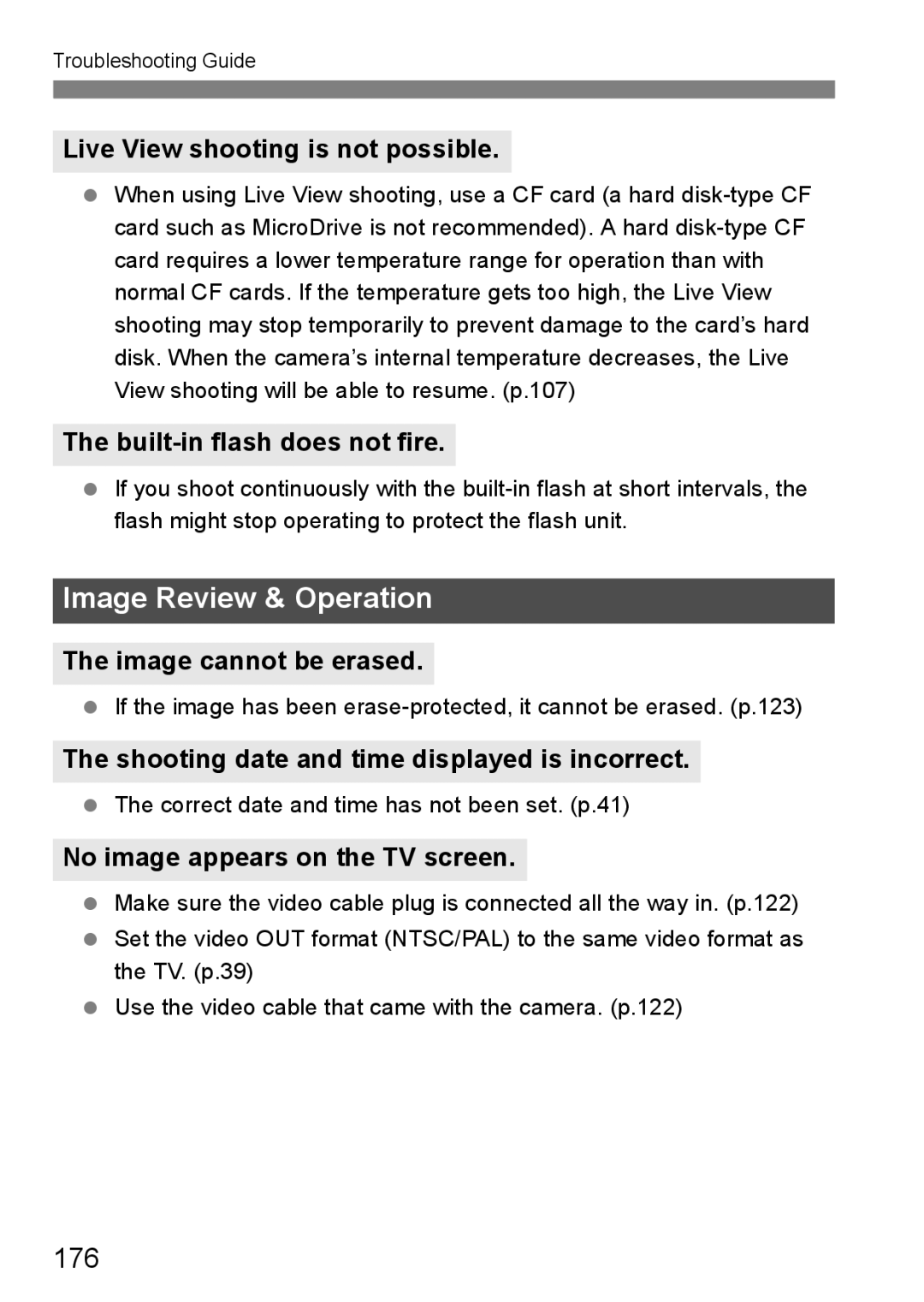 Canon EOS40D instruction manual 176 