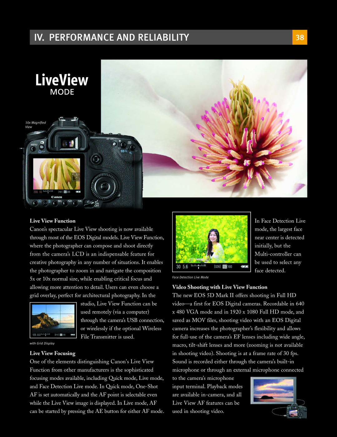 Canon eos5d manual Live View Function 