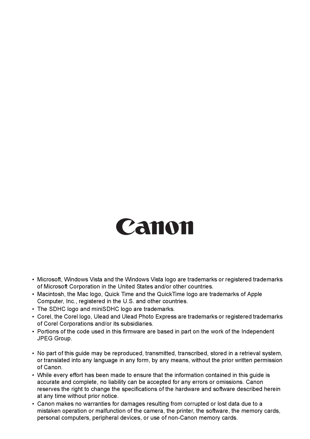 Canon ES20 manual 