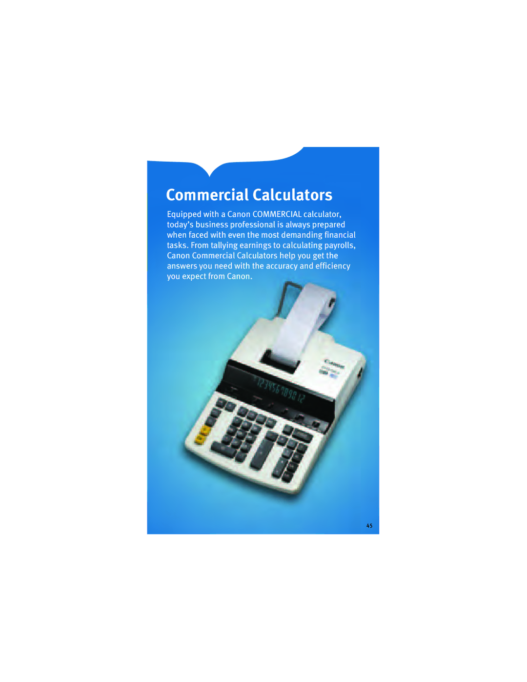 Canon F-604, 5565B002, 5093B001, Z-505 manual Commercial Calculators 