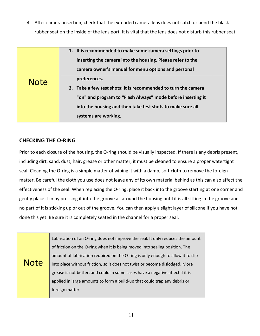 Canon FA-490, FA-495 instruction manual Checking the O-RING 