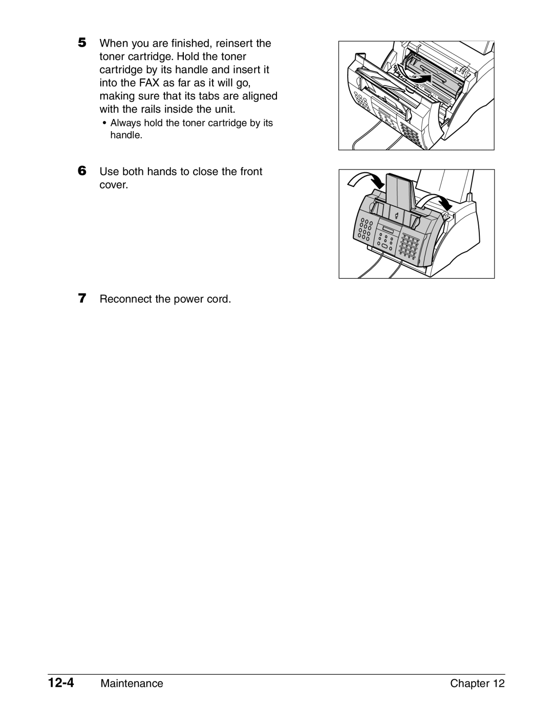 Canon FAX-L290, FAX-L240 manual 12-4 