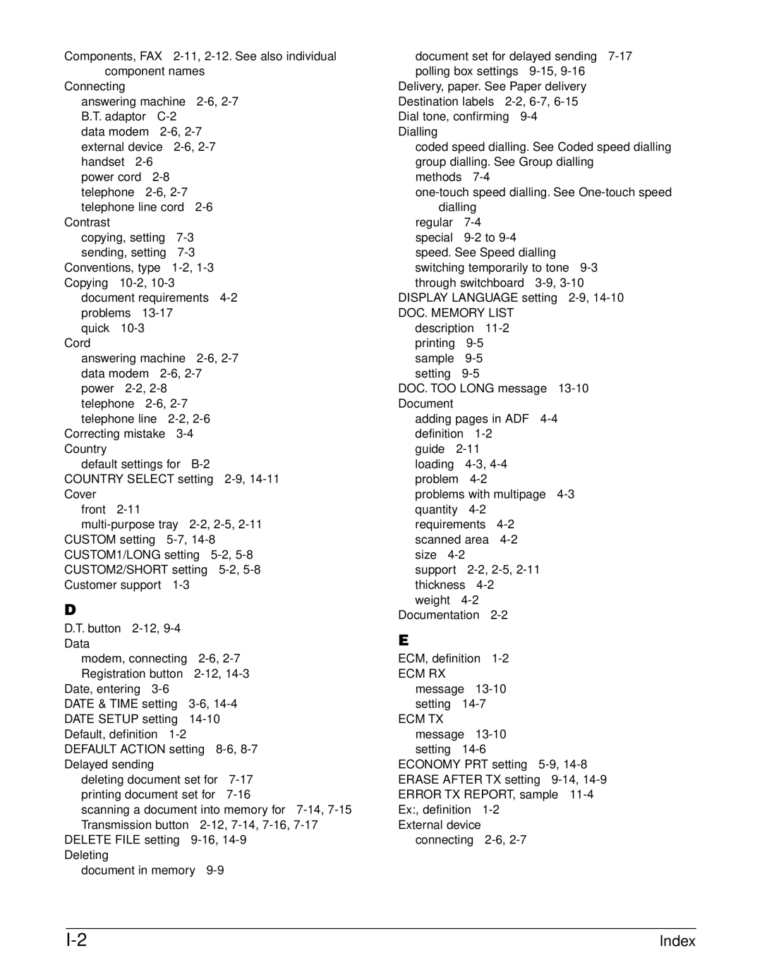 Canon FAX-L290, FAX-L240 manual 11,2-12.See also individual 