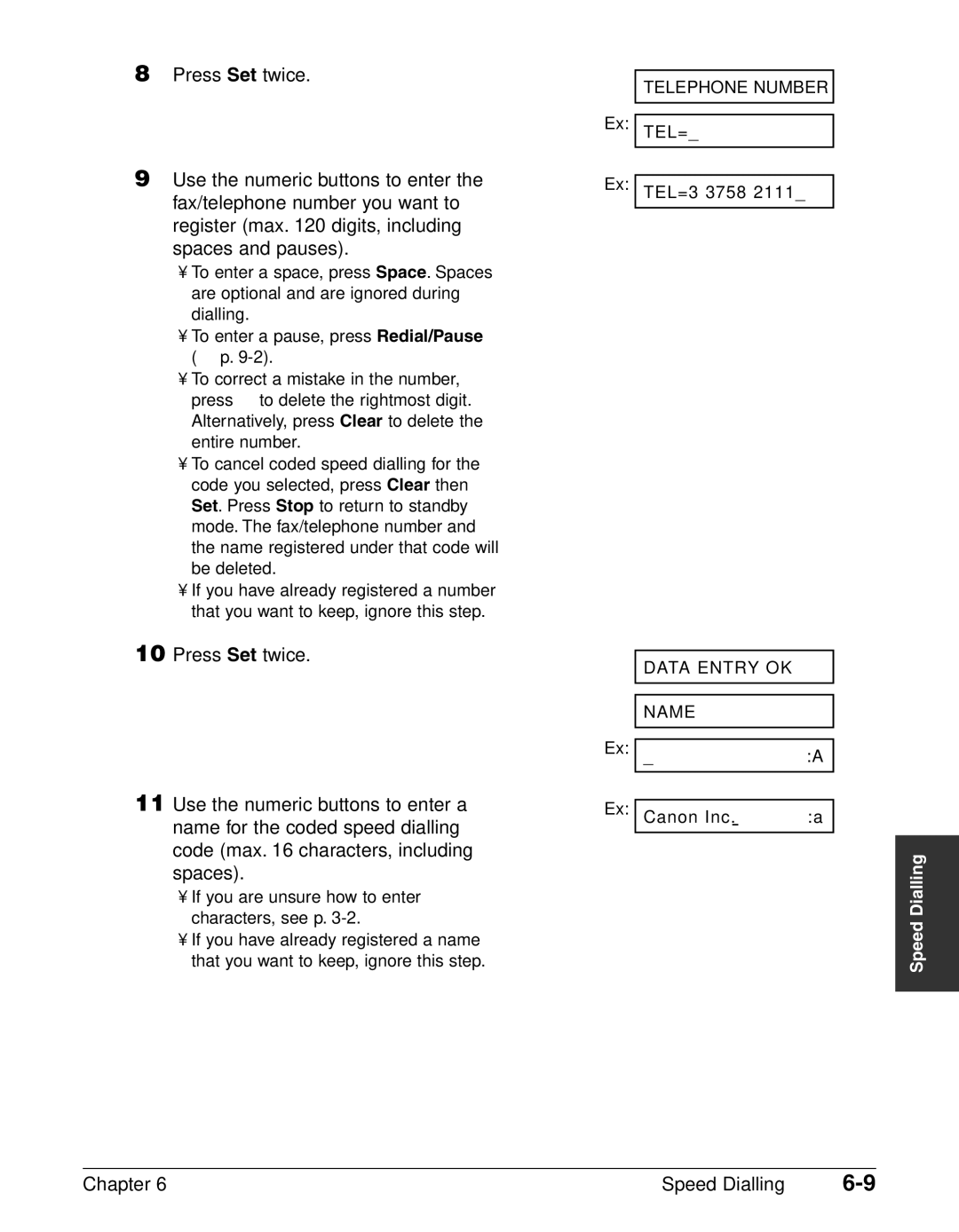 Canon FAX-L240, FAX-L290 manual TEL=3 3758 