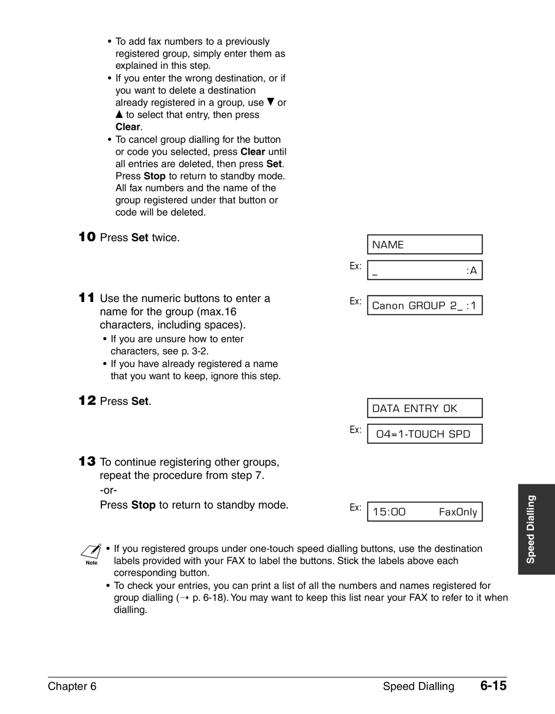 Canon FAX-L240, FAX-L290 manual 04=1-TOUCH SPD 