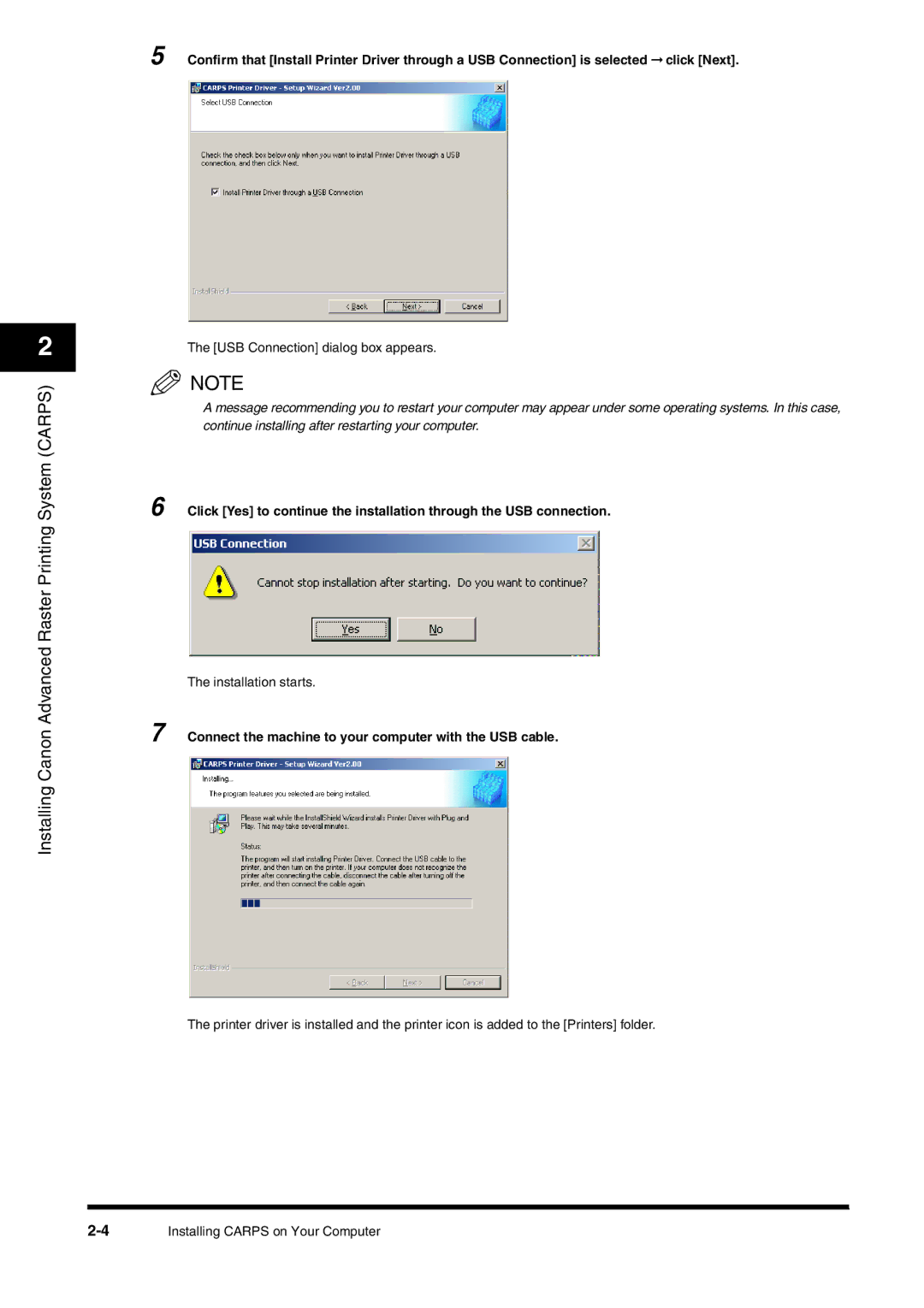 Canon FAX-L380 manual Connect the machine to your computer with the USB cable 