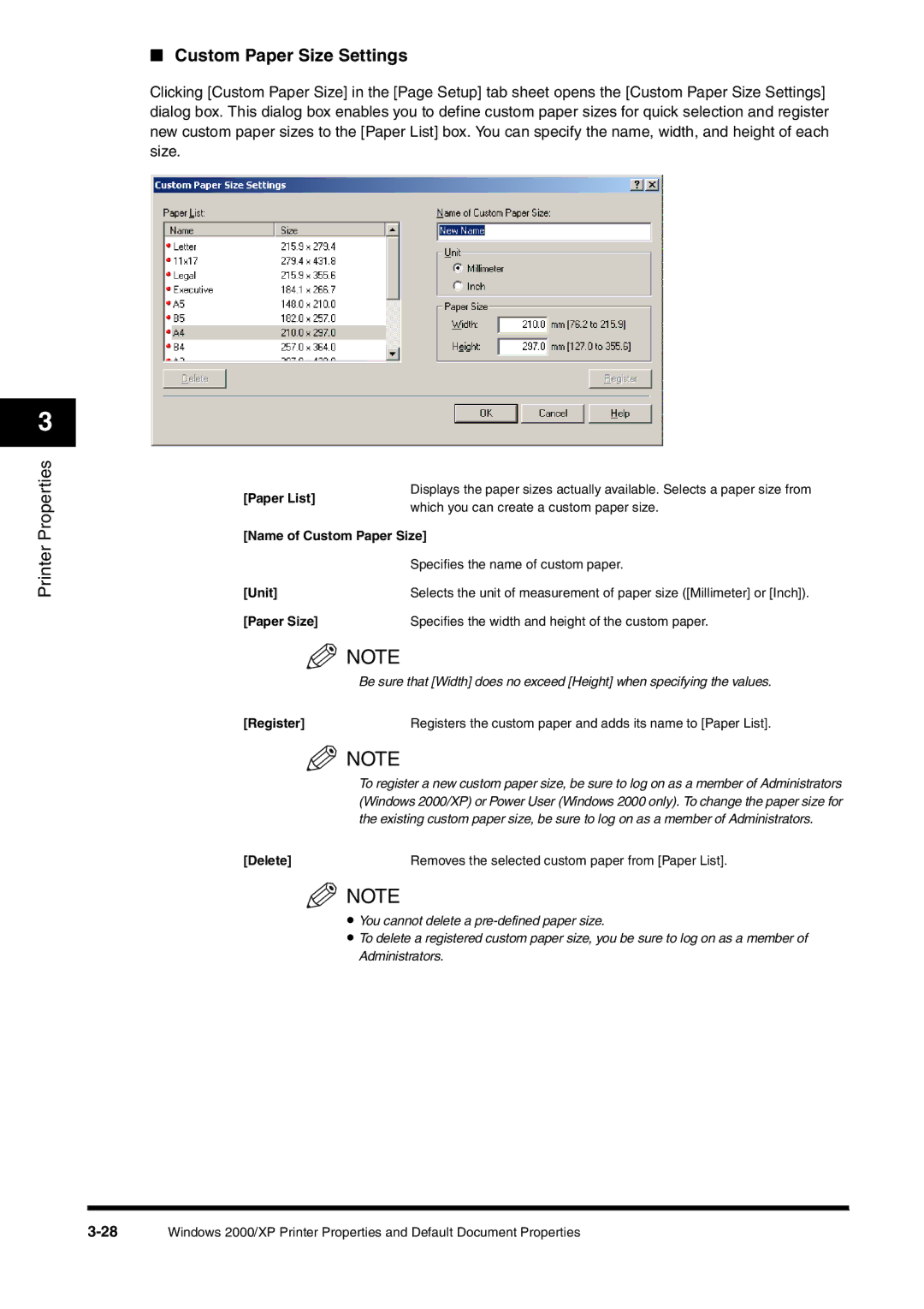 Canon FAX-L380 manual Properties 