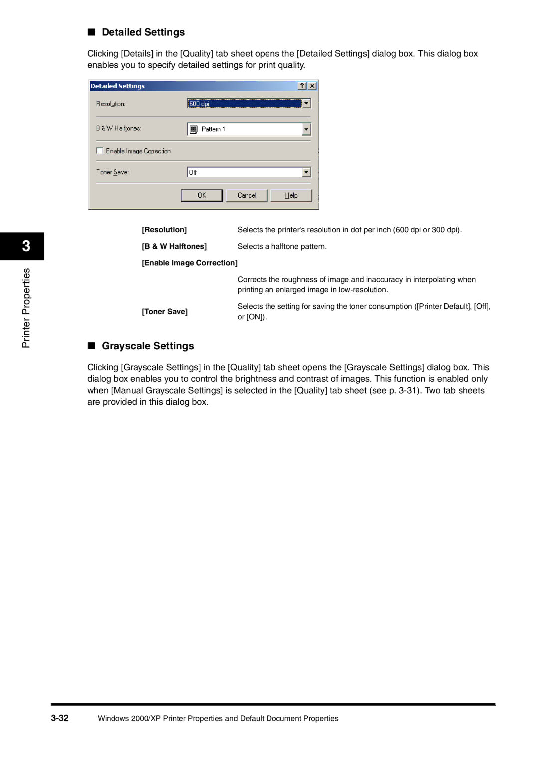 Canon FAX-L380 manual Detailed Settings 