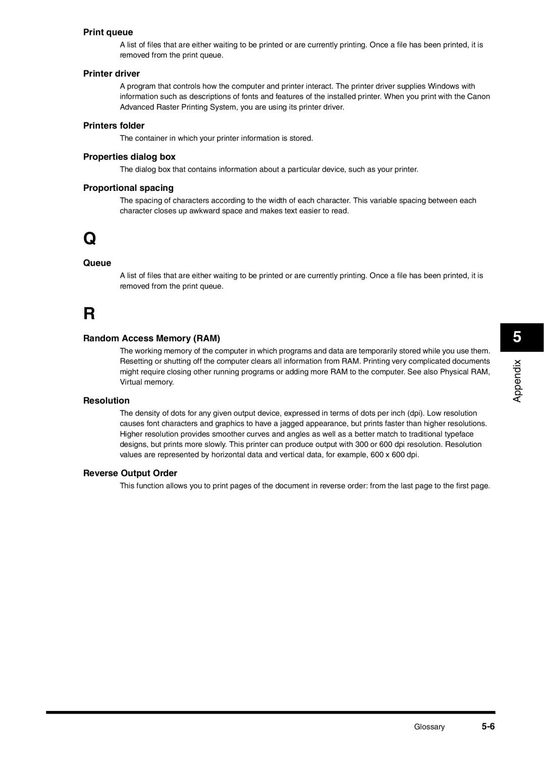 Canon FAX-L380 manual Printers folder 