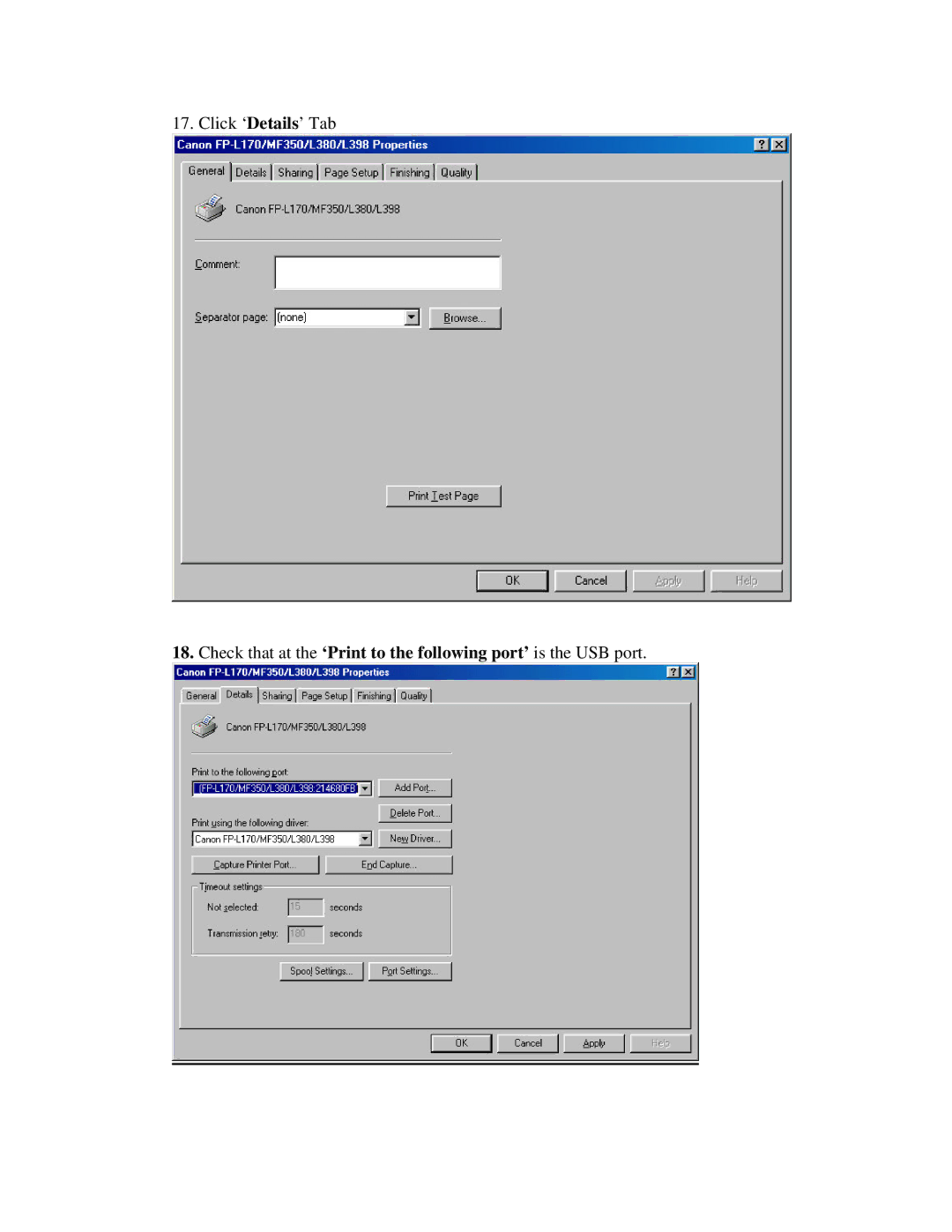 Canon FAX-L380 manual 