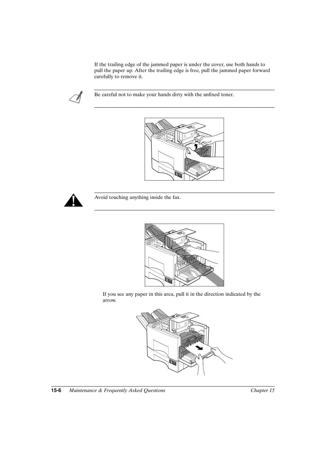 Canon FAX-L800 manual 15-6Maintenance & Frequently Asked Questions Chapter 