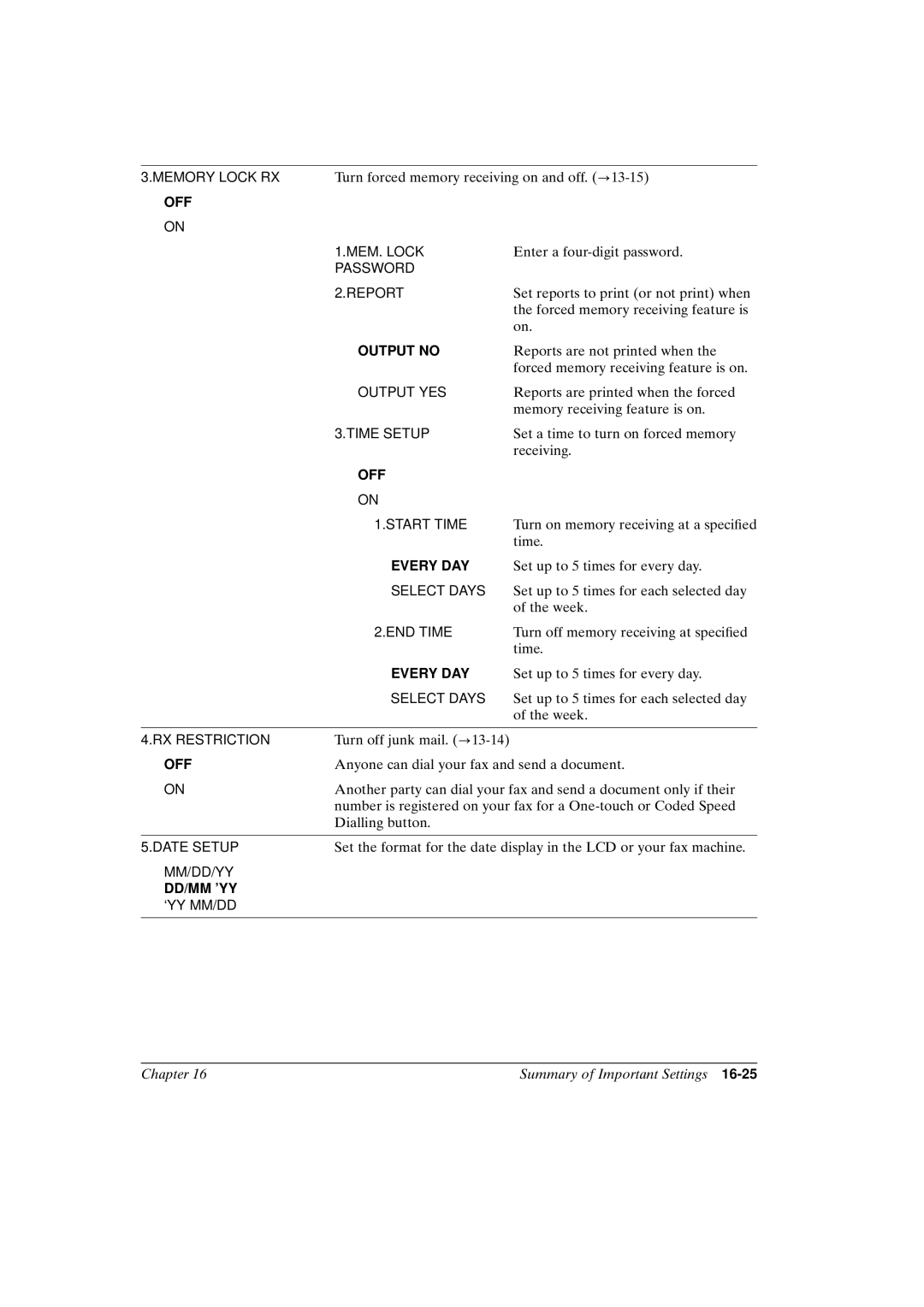 Canon FAX-L800 manual Every DAY 