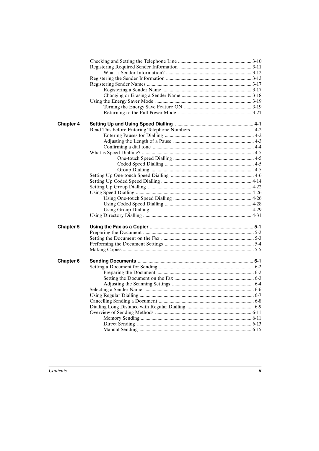 Canon FAX-L800 manual Contents 