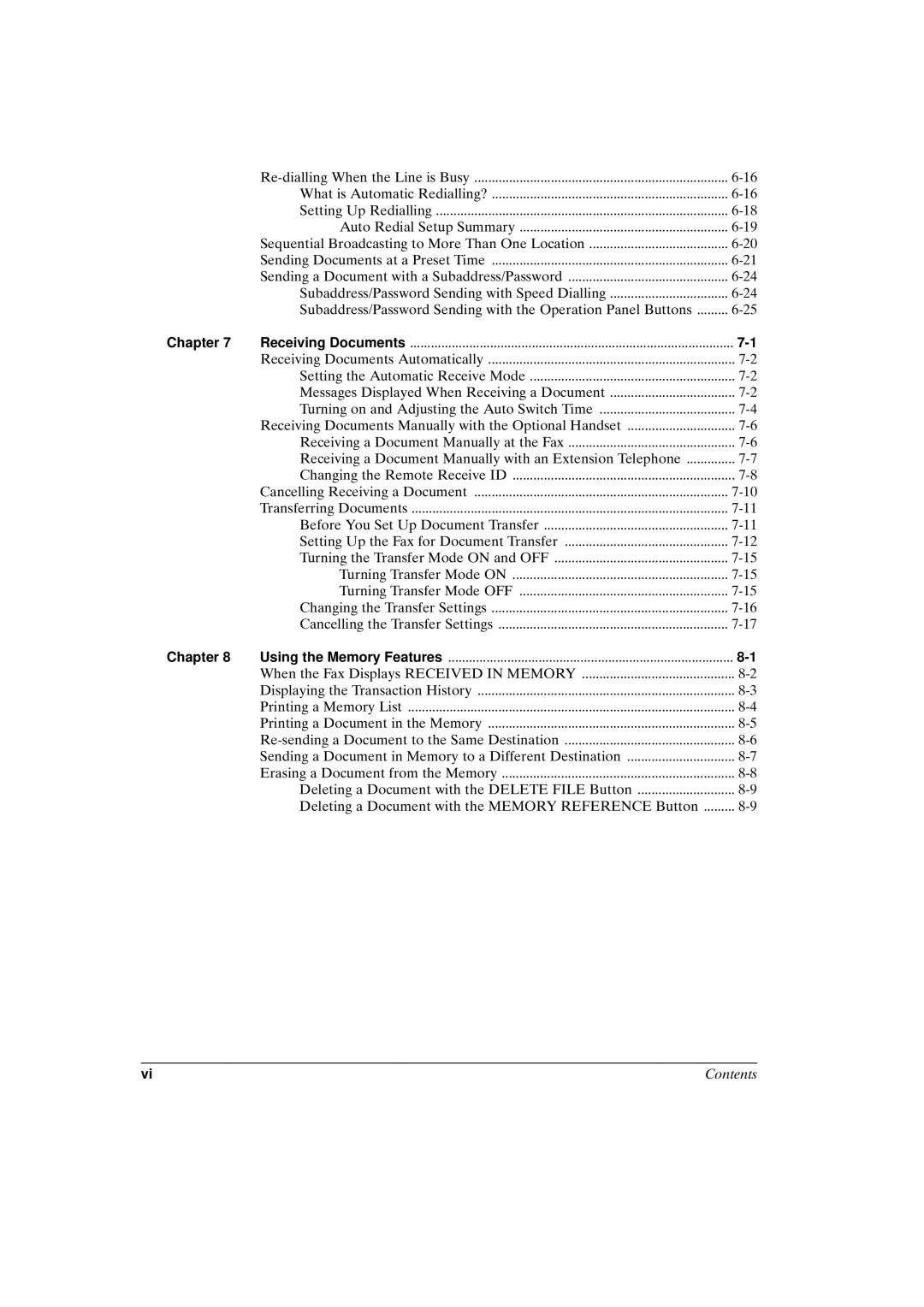 Canon FAX-L800 manual Chapter 