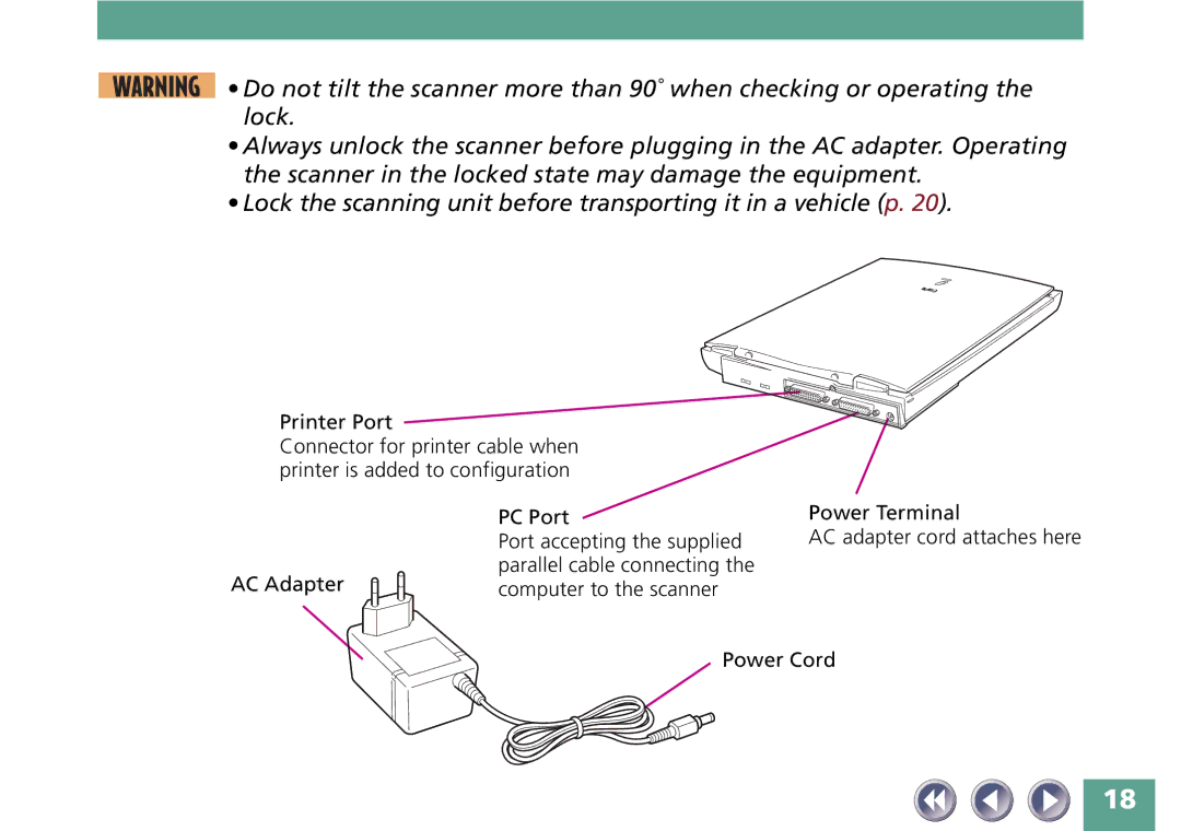 Canon FB330P/FB630P manual Computer to the scanner 