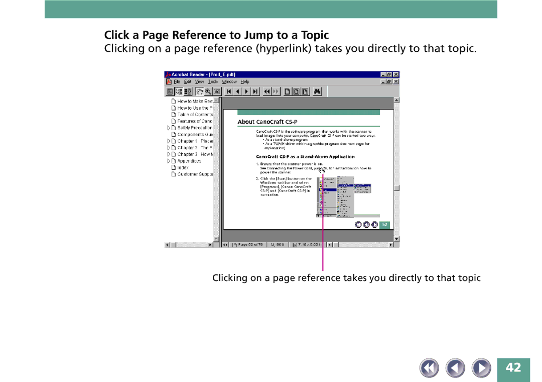 Canon FB330P/FB630P manual Click a Page Reference to Jump to a Topic 