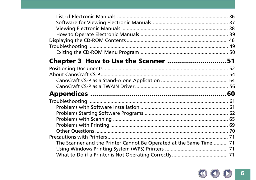 Canon FB330P/FB630P manual How to Use the Scanner, Appendices 