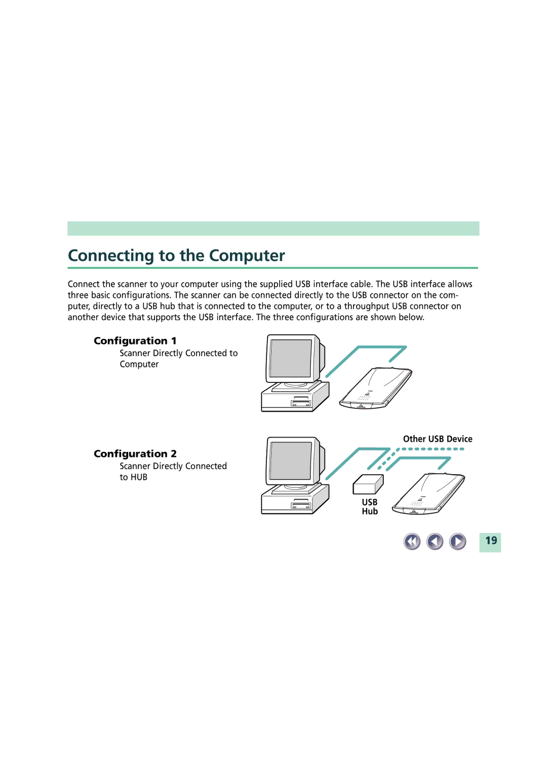 Canon FB620U manual Connecting to the Computer 