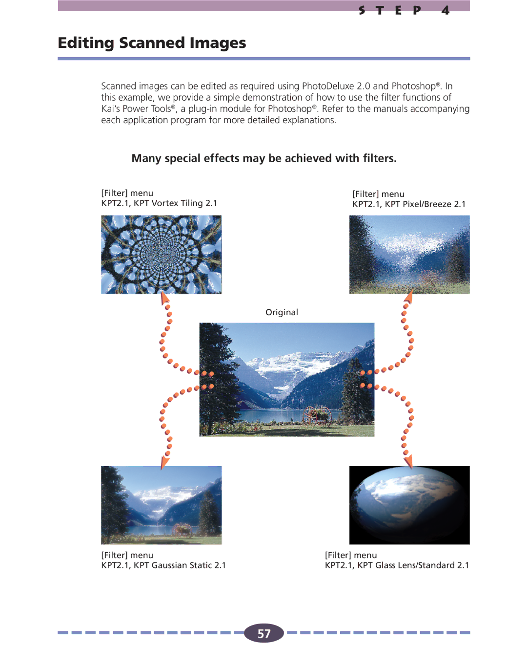 Canon FB630U, FB636U manual Editing Scanned Images, Many special effects may be achieved with filters 