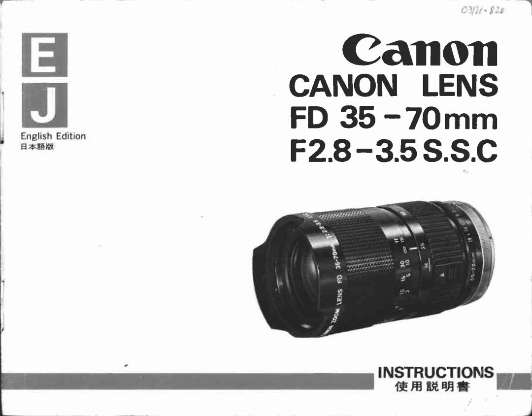 Canon FD 35 manual 