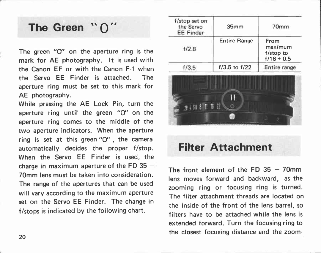 Canon FD 35 manual 