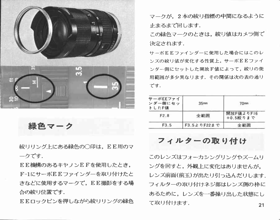 Canon FD 35 manual 