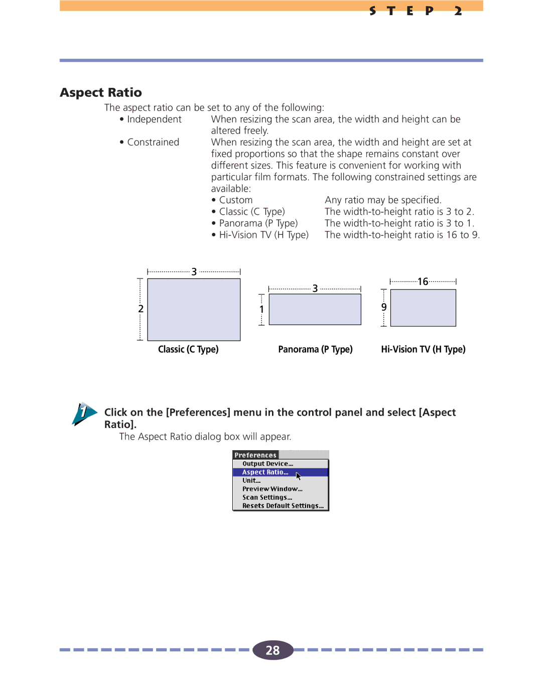 Canon FS 2710 manual E P Aspect Ratio 