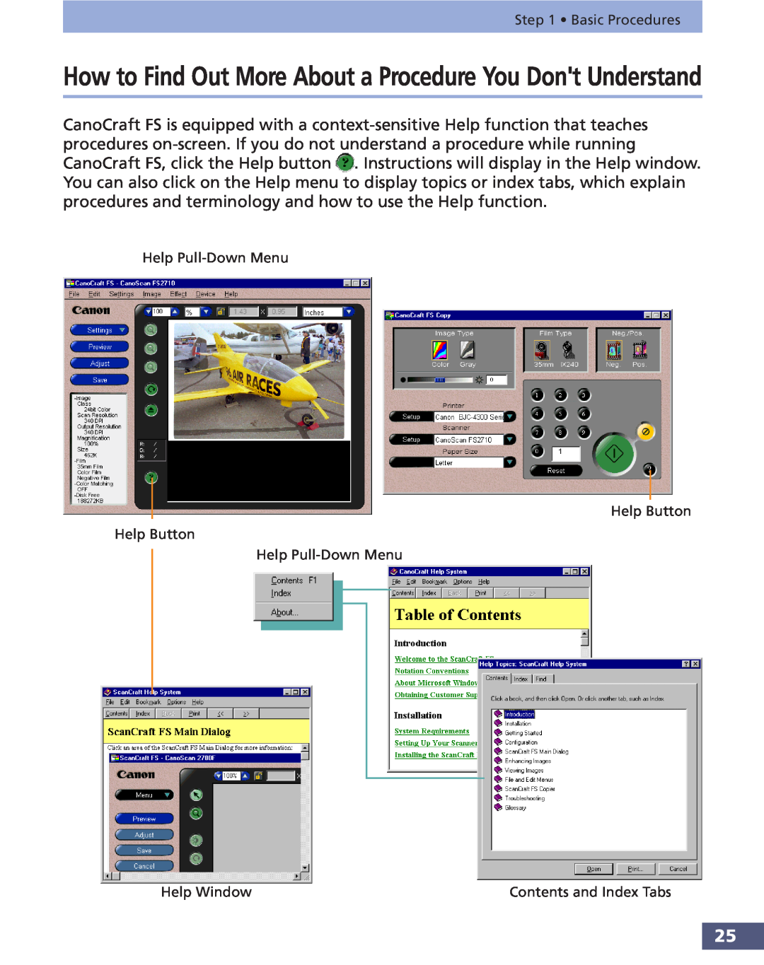 Canon FS 3.6 manual How to Find Out More About a Procedure You Dont Understand 